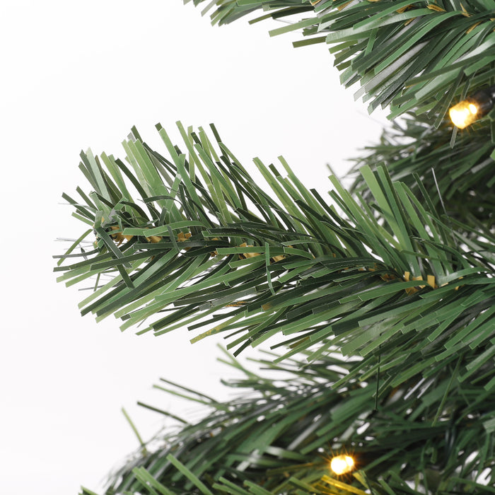 Black Box Trees Norton Set van 2 Kunstkerstbomen en 1 Kerstkrans - LED