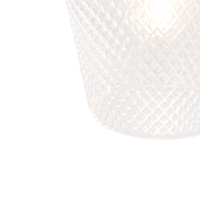 QAZQA Art Deco plafondlamp zwart - Karce