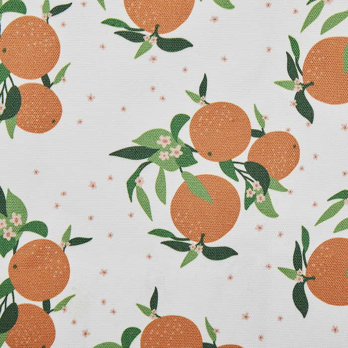 Beliani-ANZIO -Strandstoel set van 2-Donkehout|Sinaasappels-Polyester