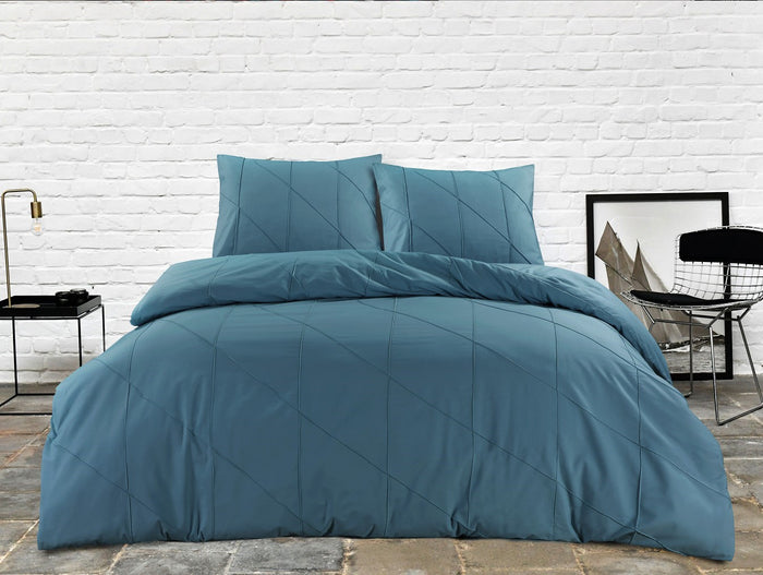 Papillon Canberra dekbedovertrek 140x200|220 cm petrol