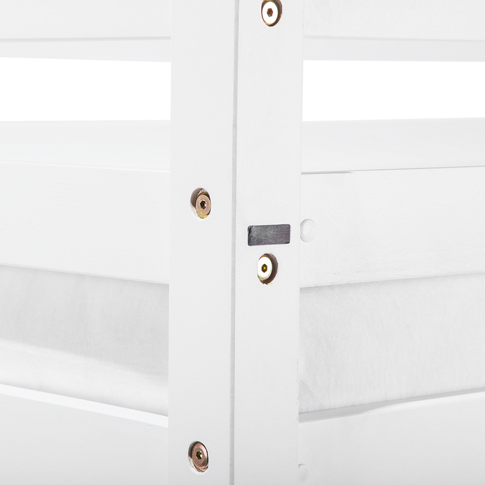 Beliani - REGAT - Stapelbed - Wit - 90 x 200 cm - Dennenhout