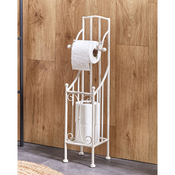 Beliani - BRISA - Toiletpapierhouder - Wit - IJzer