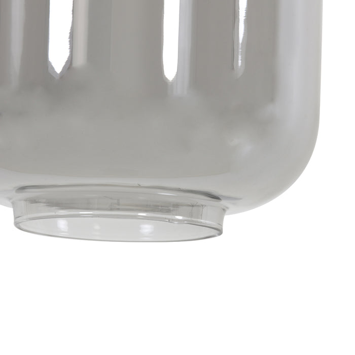 Light&living Hanglamp 3L 100x22x32 cm LEKAR antiek brons+smoke glas