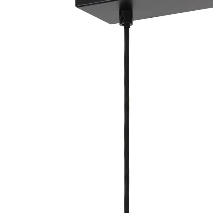 Light&living Hanglamp 3L 100x22x32 cm LEKAR antiek brons+smoke glas