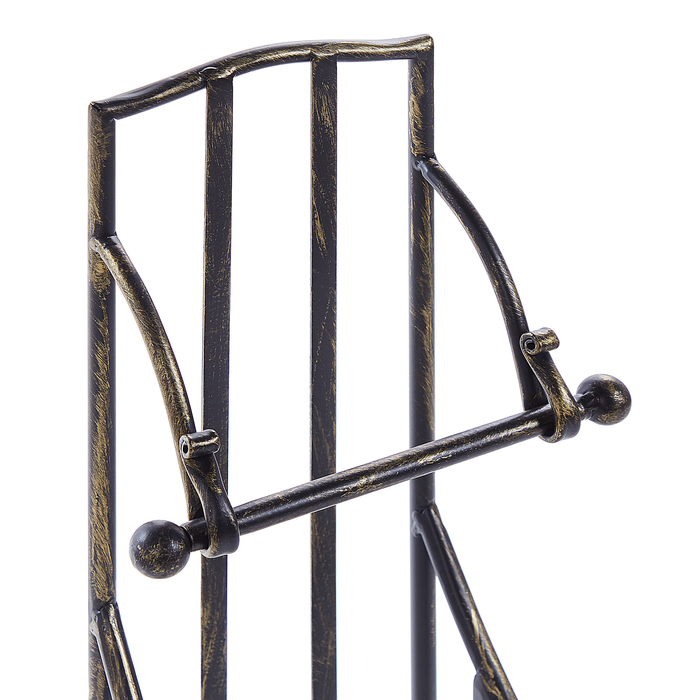 Beliani - BRISA - Toiletpapierhouder - Zwart - IJzer