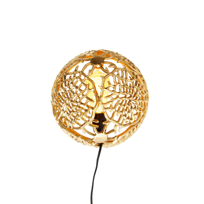 QAZQA Art deco wandlamp goud - Maro