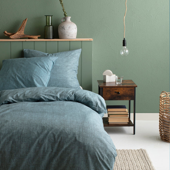 Cinderella dekbedovertrek Lyn  - Katoen - 140x200|220 cm - Petrol