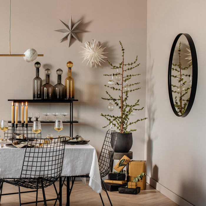 Spinder Design Donna Spiegel Ø 90 cm - Zwart