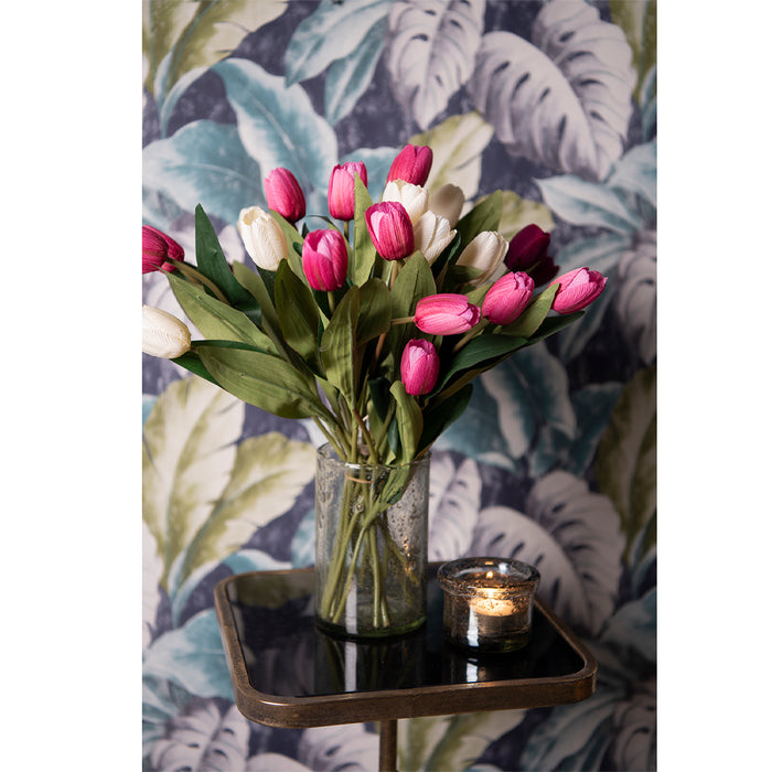 Clayre & Eef Vaas  Ø 10x15 cm Glas Glazen Vaas