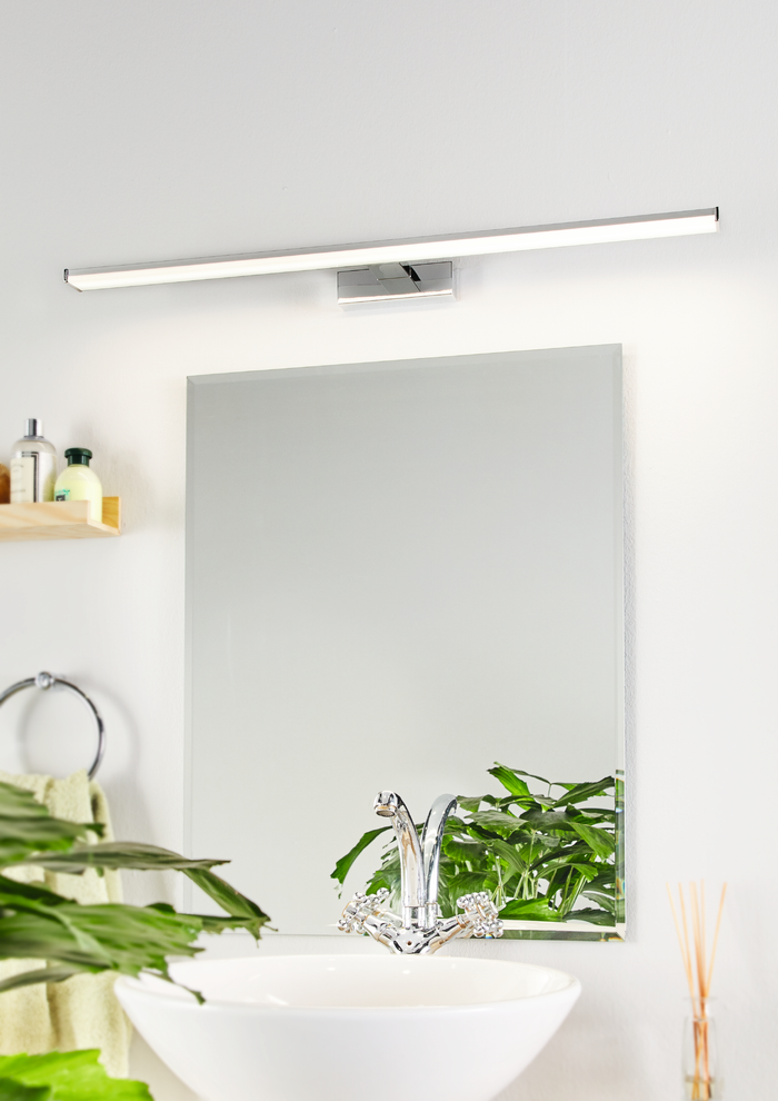 EGLO Batholino Pandella 1 - Spiegellamp - 1 Lichts - Chroom, Zilver