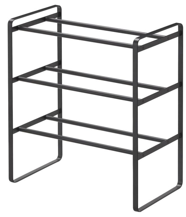 Yamazaki Schoenenrek Uitschuifbaar - Frame - 3 niveaus - Zwart