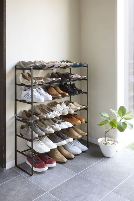 Yamazaki Schoenenrek Uitschuifbaar - Frame - 3 niveaus - Zwart