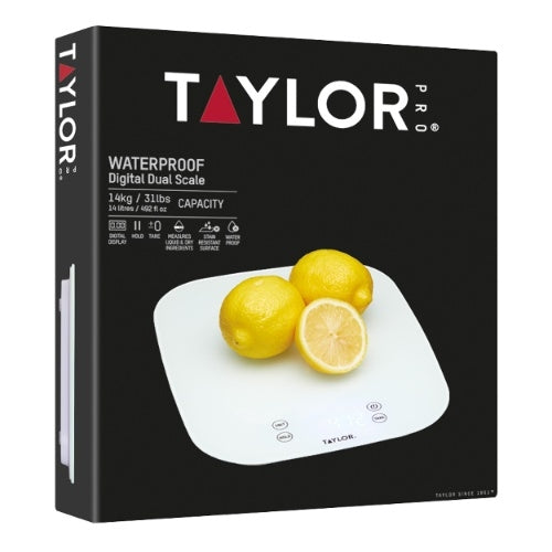 Keukenweegschaal, Digitaal, Waterbestendig, 14 KG - Taylor | Pro