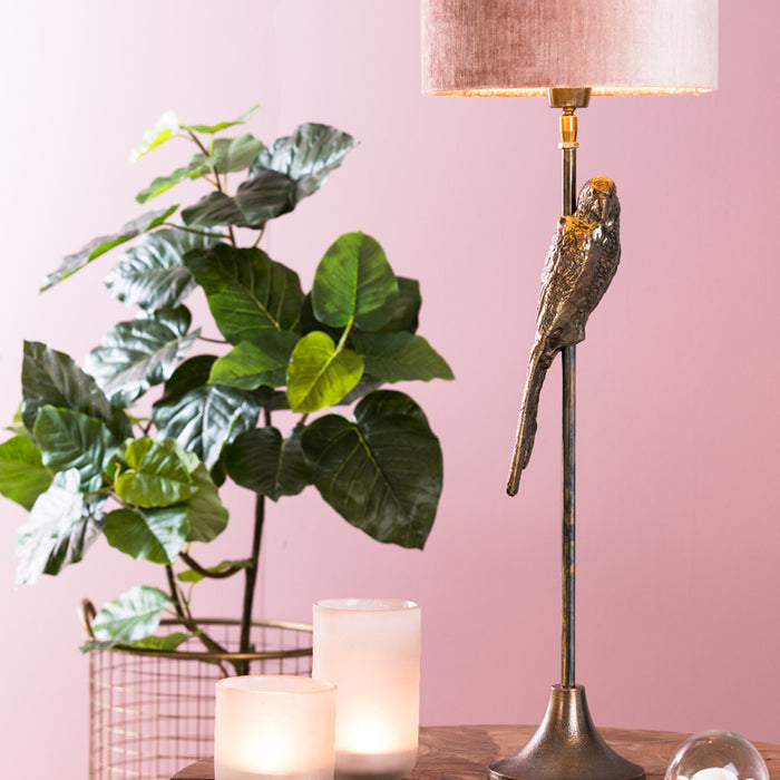 Light & Living Light&living Kap cilinder 25-25-18 cm GEMSTONE oud roze