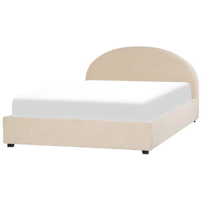Beliani-VAUCLUSE-Bed met opbergruimte-Beige-160 x 200 cm-Polyester