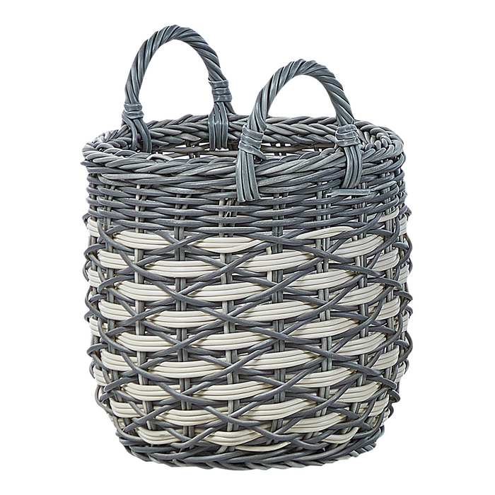 Beliani - GEFIRA - Plantenbak set van 3 - Gebroken wit - PE rotan