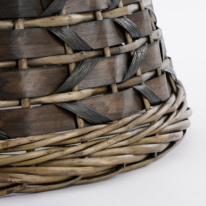 House of Seasons Lorens Kerstboommand - H28 x Ø65 cm - Donkerbruin