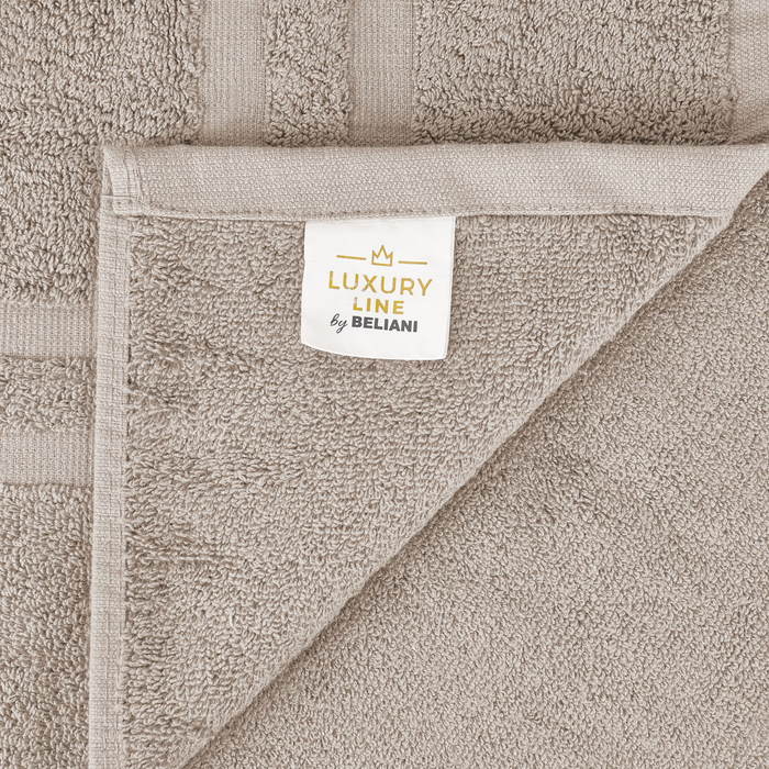 Beliani - AREORA - Handdoek set van 9 - Beige - Katoen