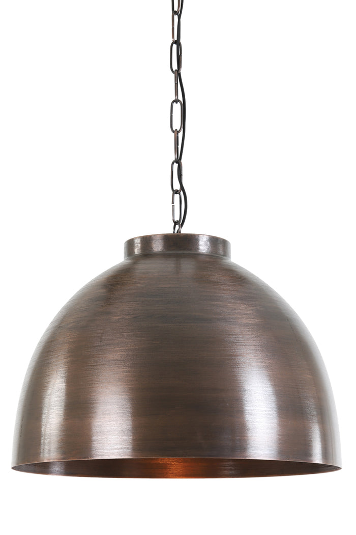 Light & Living Light&living Hanglamp Ø60x42 cm KYLIE ruw antiek koper