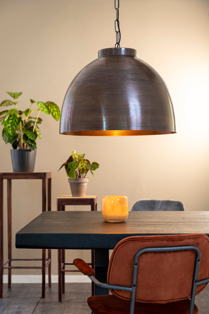 Light & Living Light&living Hanglamp Ø60x42 cm KYLIE ruw antiek koper