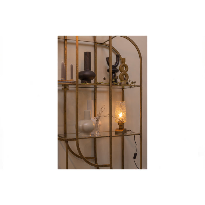 WOOOD Charge Tafellamp - Metaal|Glas - Antique Brass - 31x12x10