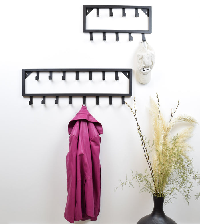 LOFT42 Bono Small Kapstok - Zwart – Metaal – 9 haken - 50x26x4