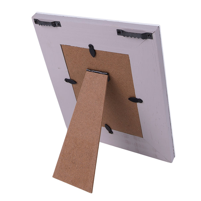 Clayre & Eef Fotolijst  9x13 cm Grijs Wit Hout Love Fotokader