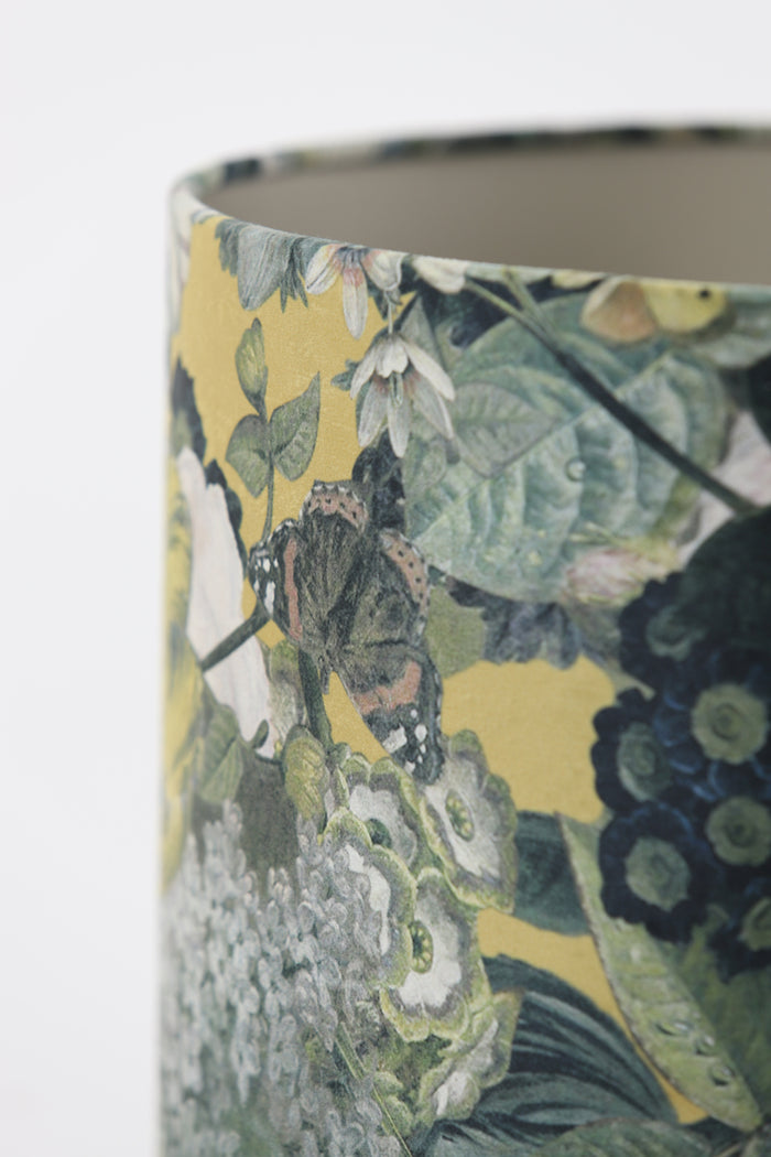 Light & Living Light&living Kap cilinder 25-25-18 cm BUTTERFLY oker