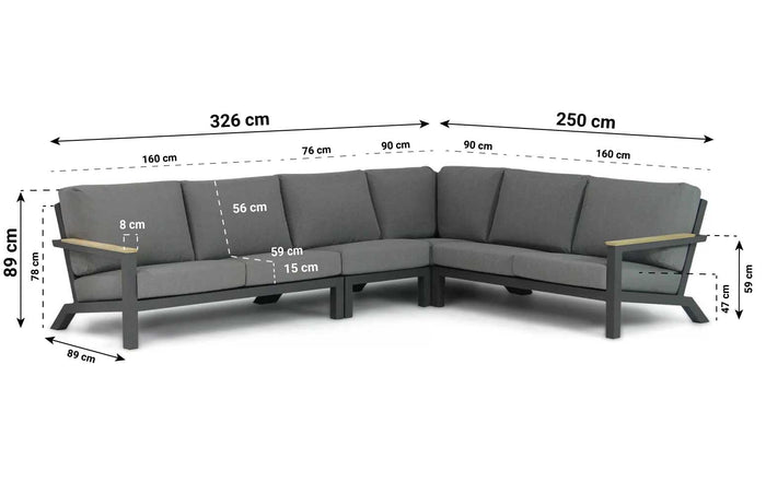 4 Seasons Outdoor Capitol hoek loungeset 4-delig