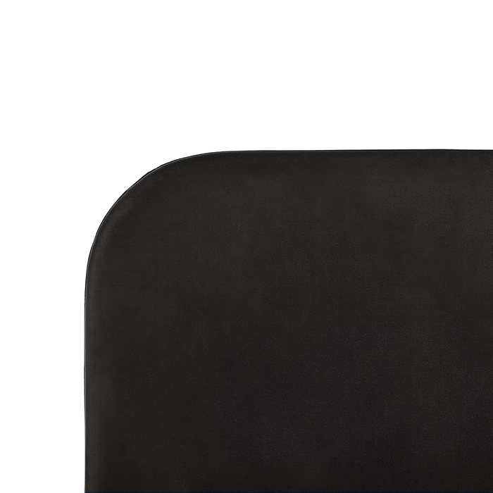 Beliani - FLAYAT - Tweepersoonsbed - Zwart - 160 x 200 cm - Fluweel