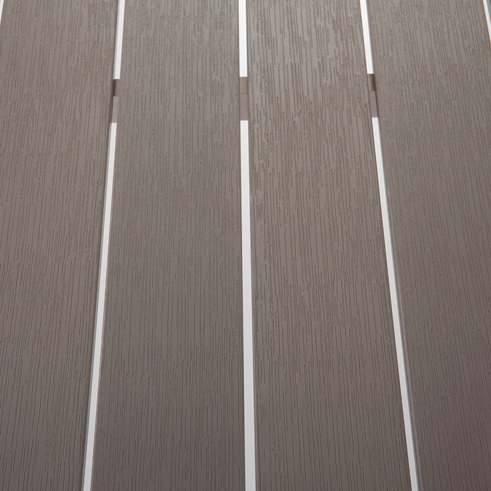 Beliani - NARDO - Tuinset voor 6 - Grijs - Kunsthout