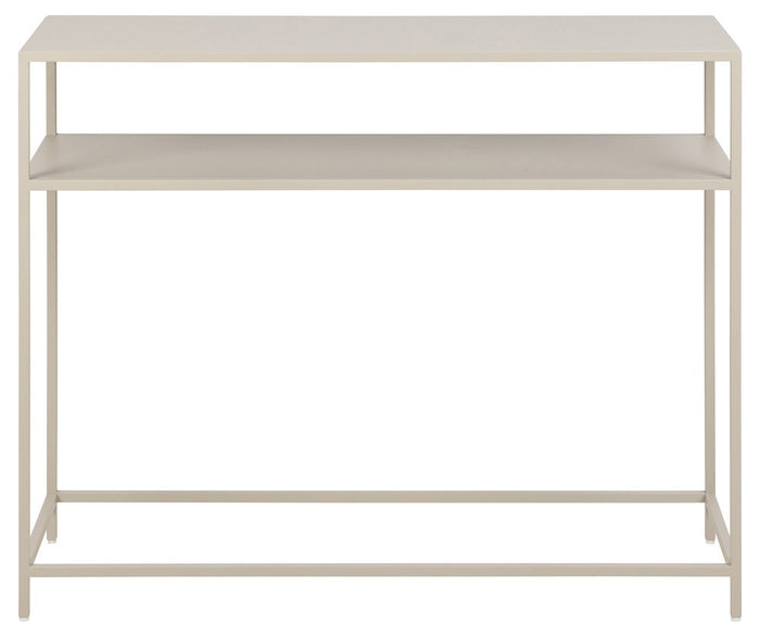 Lisomme Roy metalen sidetable beige - 100 x 35 cm