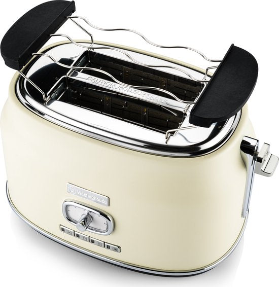 Westinghouse Retro Bundel - Waterkoker + 2 sneden Broodrooster - Wit