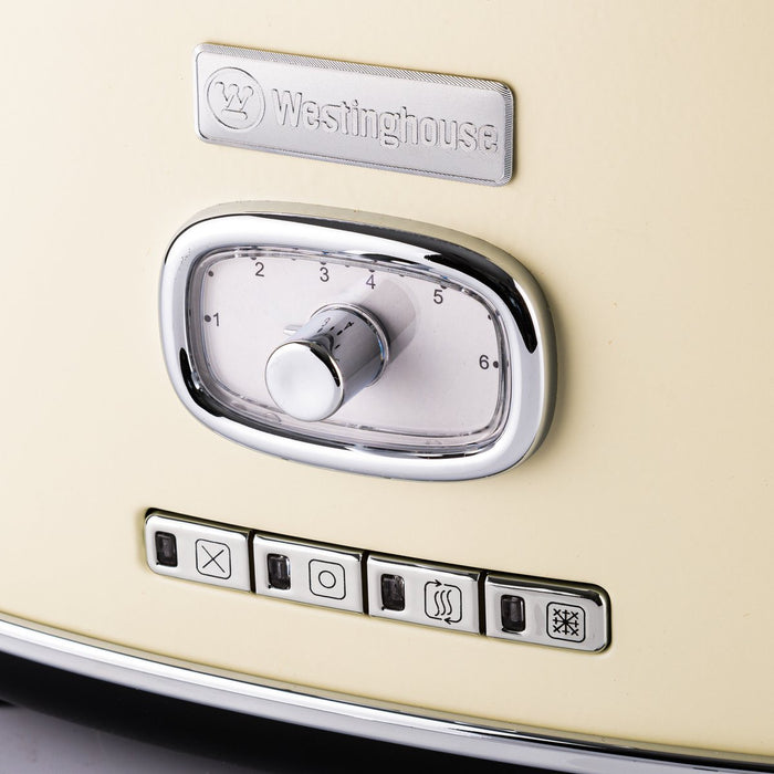 Westinghouse Retro Bundel - Waterkoker + 2 sneden Broodrooster - Wit