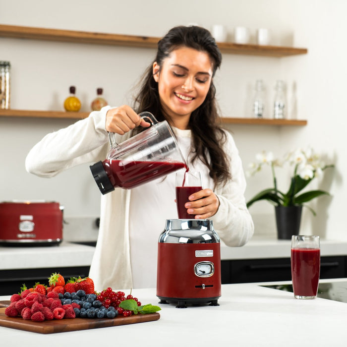 Westinghouse Retro Bundel - Waterkoker + Broodrooster + Blender - Rood
