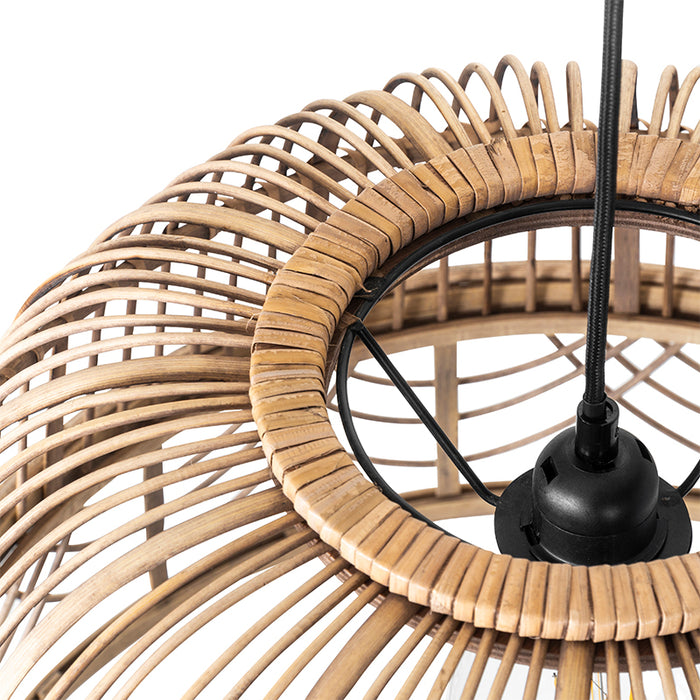 QAZQA Oosterse hanglamp rotan 49 cm - Michelle