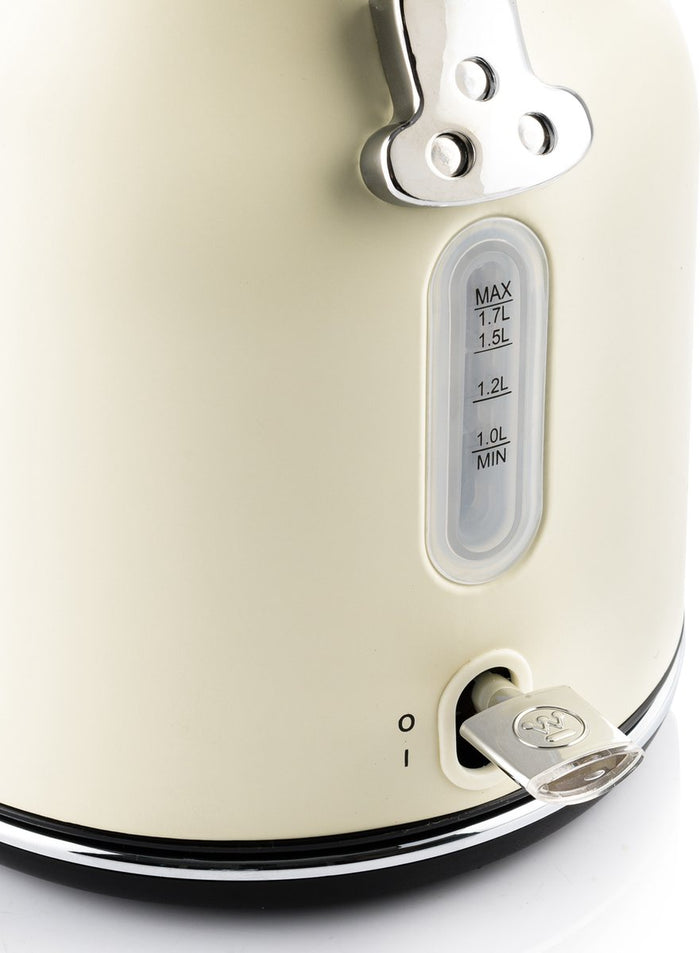 Westinghouse Retro Bundel - Waterkoker + 4 sneden Broodrooster - Wit