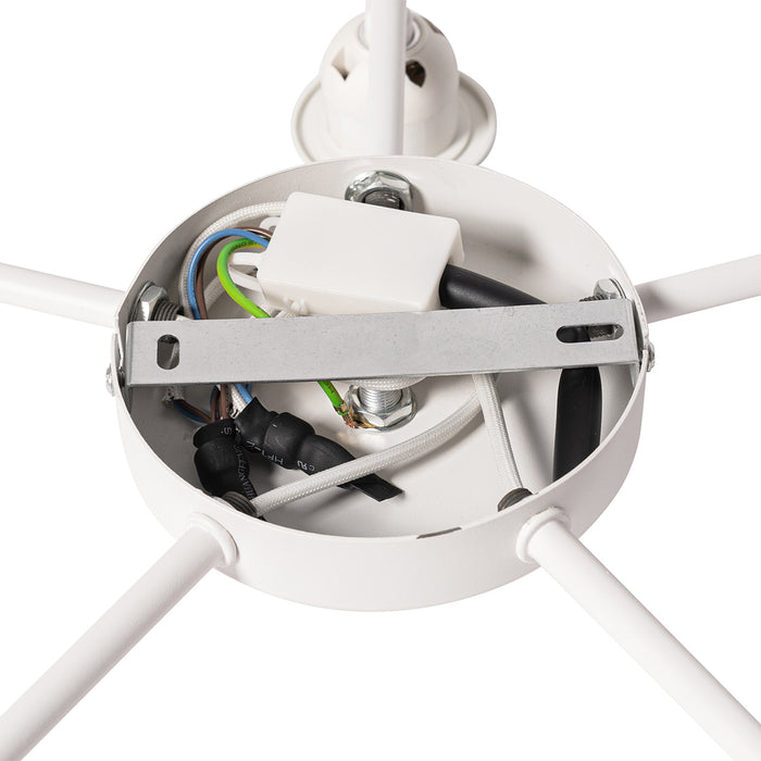 QAZQA Moderne plafondlamp taupe 5-lichts - Multidrum