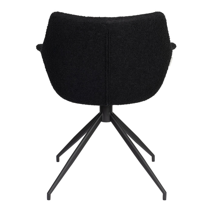 Zuiver Doulton Swivel Stoel Zwart
