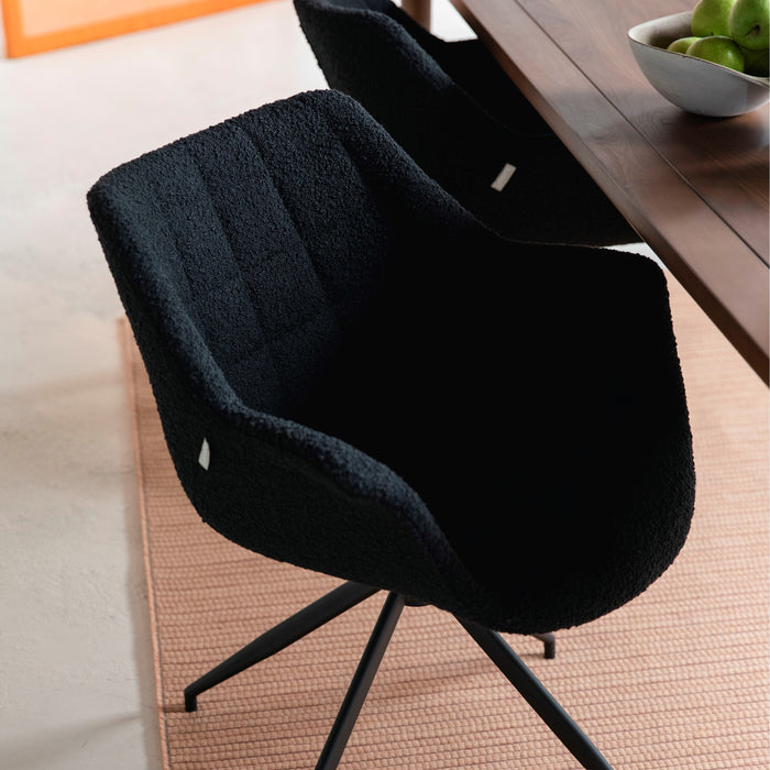 Zuiver Doulton Swivel Stoel Zwart