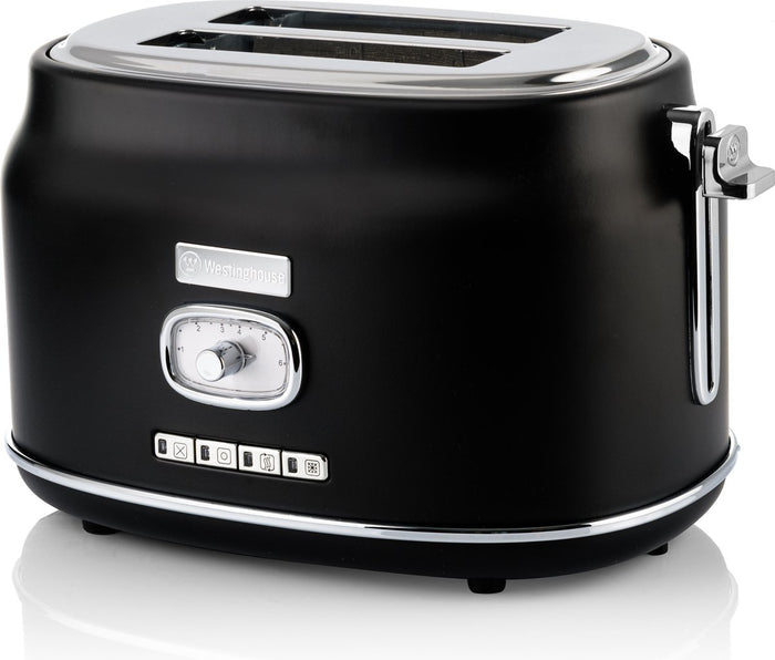 Westinghouse Retro Bundel - Waterkoker + 2 sneden Broodrooster - Zwart