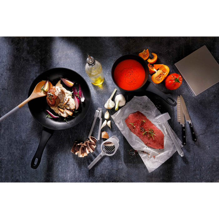 Mammoet Steelpan Vesuvio 16 cm 1.3 l Zwart Aluminium