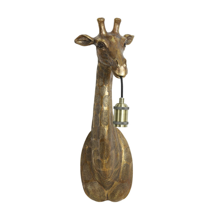 Light & Living Wandlamp Giraffe - Antiek Brons - 20.5x19x61cm