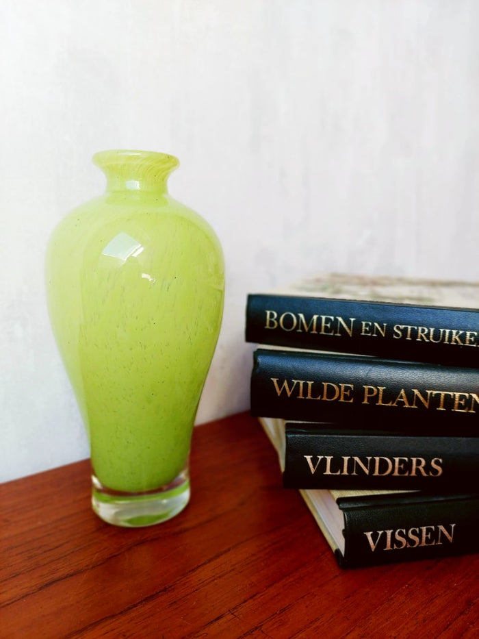 Reliving Neon - Appeltjesgroene Glazen Vaas