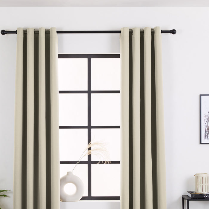 Lifa Living Geluidswerende en Verduisterende Gordijnen in Beige, 300 x