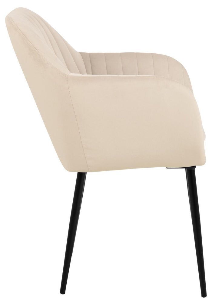 Giga Living - Eetkamerstoel - Zand - Stof - Fiska