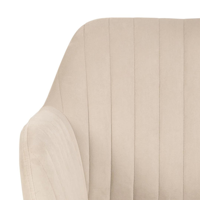 Giga Living - Eetkamerstoel - Zand - Stof - Fiska