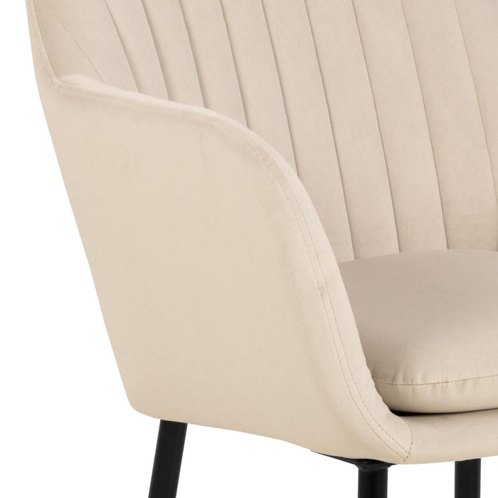 Giga Living - Eetkamerstoel - Zand - Stof - Fiska