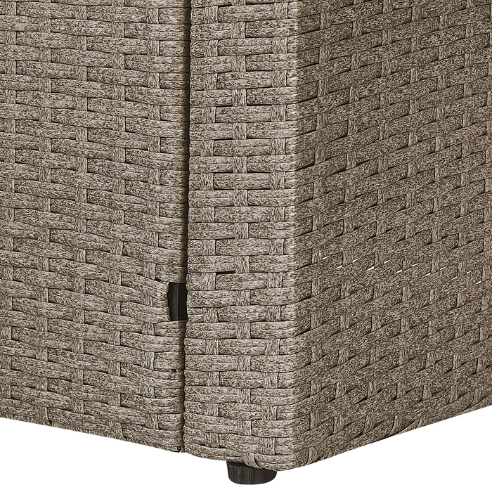 Beliani - BARDI - Loungeset voor 5 - Natuurlijk - PE rotan
