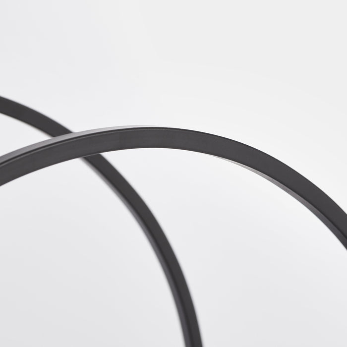 Mica Decorations Decoratierek Rond - L40 x B17 x H38 cm - Zwart